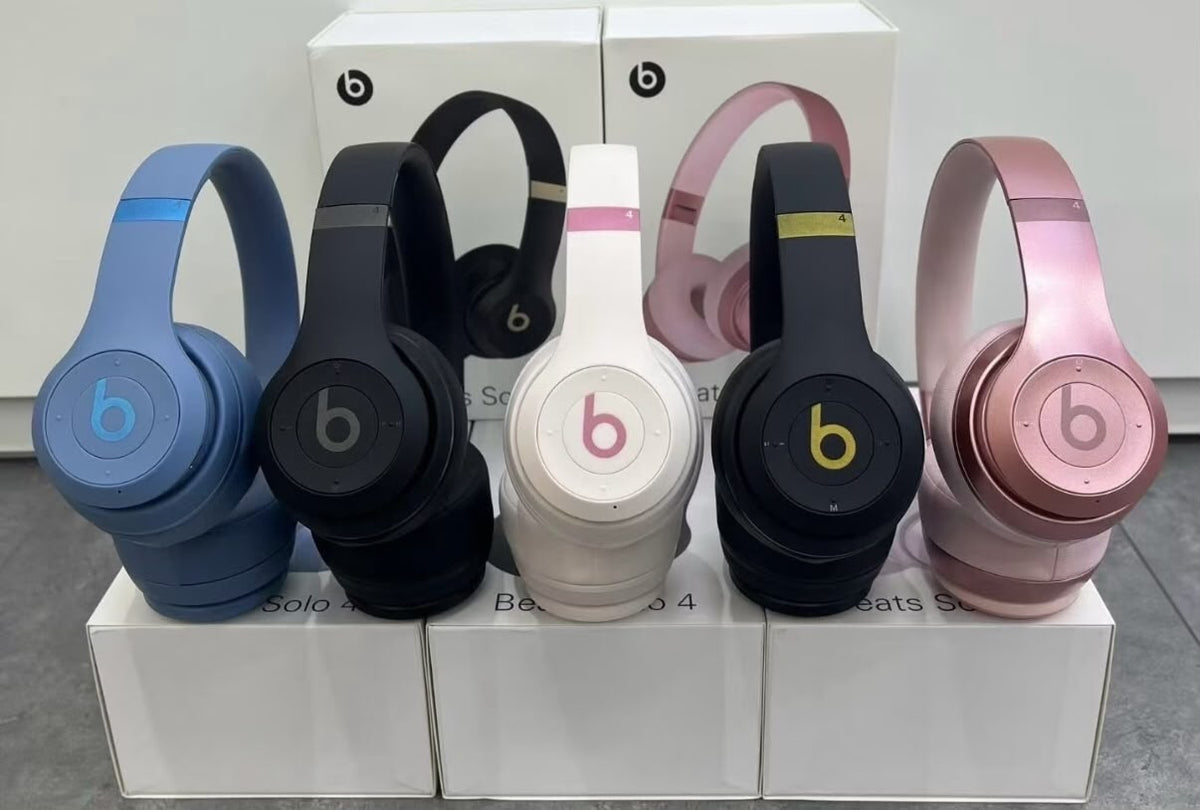 Beats Solo 4 headphones lineup all colors